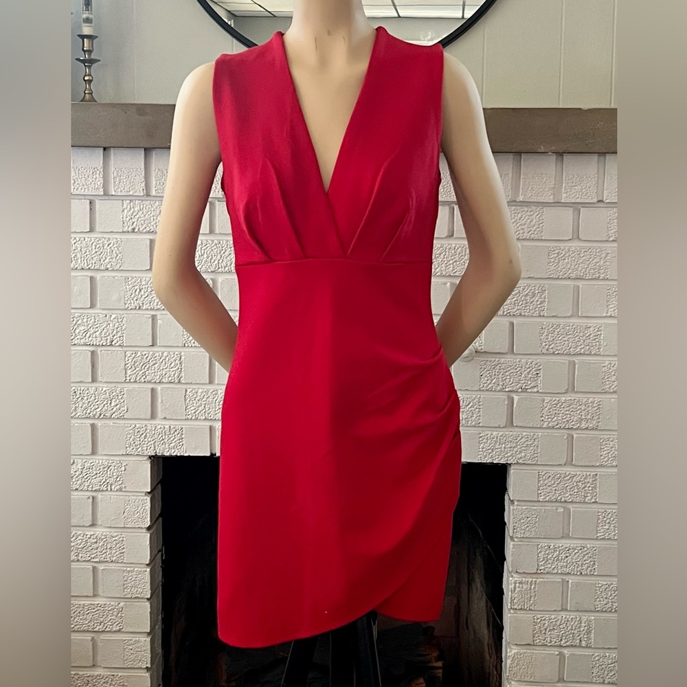 Lulus Cocktail Hour Red Wrap Dress